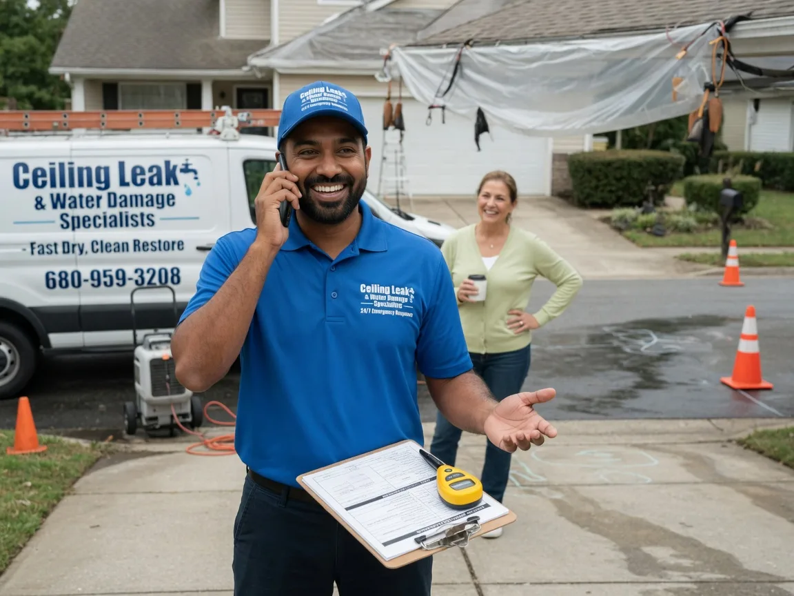 Ceiling Leak Cleanup Spring House, PA FAQs